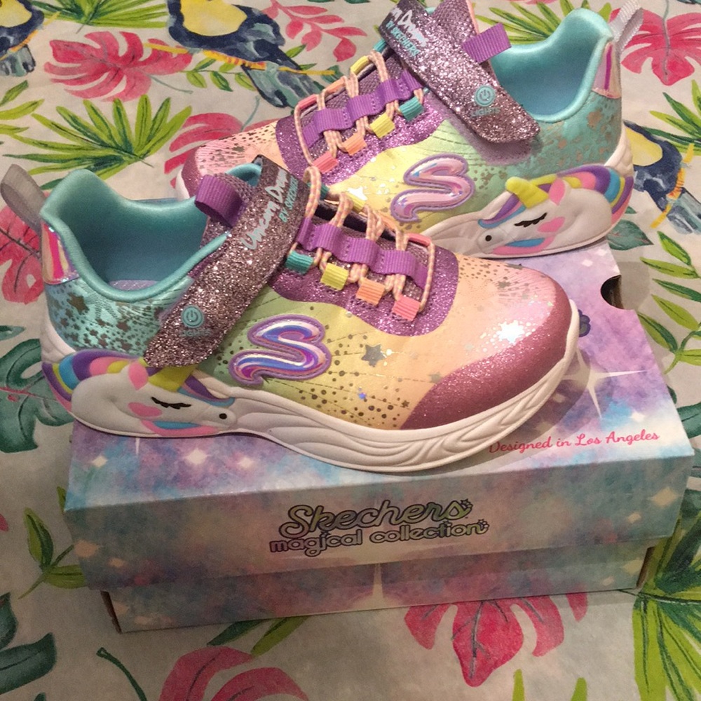 Sketchers Unicorn Dreams Light Up Sneakers Size 12